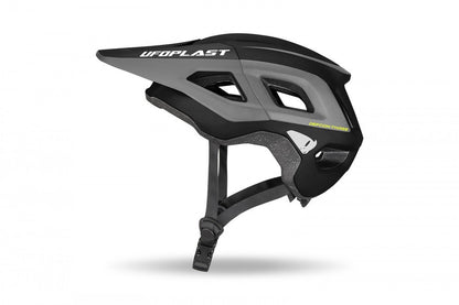 DEFCON THREE MOUNTAIN BIKE HELMET BLACK AND GRAY