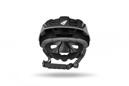 DEFCON THREE MOUNTAIN BIKE HELMET BLACK AND GRAY