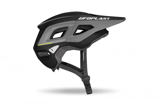 DEFCON THREE MOUNTAIN BIKE HELMET BLACK AND GRAY